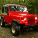 1990 Jeep Wrangler Red 2.5L 4-Cylinder 4WD 1 OWNER