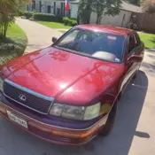 1990 Lexus LS400 Sedan Red 400