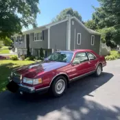 1990 Lincoln Mark Series Red LSC