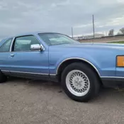 1990 Lincoln Mark VII Coupe Blue LSC