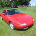 1990 mazda miata mx-5, red exterior, black interior w/original cloth