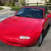 1990 Mazda MX-5 Miata- 1 OWNER- 5  SPEED- A/C- 62,650 MILES!