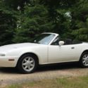 1990 Mazda MX-5 Miata 18K Miles White/Black A Package Excellent Rare Opportunity