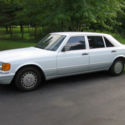 1990 Mercedes-Benz 420SEL Base Sedan 4-Door 4.2L White/Gray Leather, Low Reserve