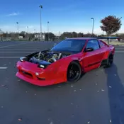 1990 Nissan 240SX Hatchback Red SE