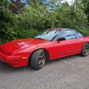 1990 Nissan 240sx S13 fastback slick top