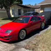 1990 Nissan 300ZX Coupe Red RWD Manual twin turbo 2 seater