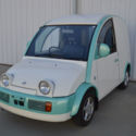 1990 Nissan S-Cargo Japanese Micro Van : Pike Car :  White and Turquoise