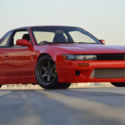 1990 NISSAN SILVIA ::SR20DET : ROCKET BUNNY VERSION 1 KIT : VOLK RACING TE37:JDM