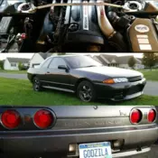 1990 Nissan Skyline Coupe Grey GTR