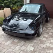 1990 Porsche 911 Convertible Black CARRERA 2