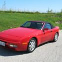 1990 PORSCHE 944 S-2 CABRIOLET RED with Black LEATHER 4 cyl 5 Speed Manual