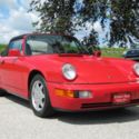 1990 PORSCHE CARRERA 4- 1 OWNER  RED CABRIOLET 6 cyl 5 Speed Manual