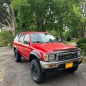 1990 Toyota 4Runner SUV Red 4WD Automatic VN39 SR5