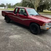 1990 Toyota Pickup Red RWD Manual 1/2 TON EXTRA LONG WHEELBASE DLX