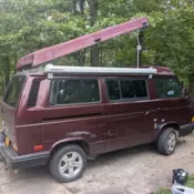 1990 Vanagon w/rebuilt engine, new tent canvas, new ARB side room, Thule storage