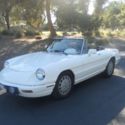 1991 Alfa Romeo Spider Acrtic White Super Rare Automatic A/C New Top: NO RESERVE