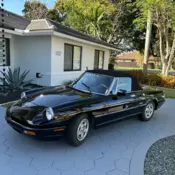 1991 Alfa Romeo Spider Convertible Black