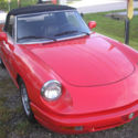 1991 Alfa Romeo spyder conv.in beautiful red and blk.interior in excellent cond.
