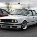 1991 BMW 318i E30 Sedan White RWD Manual M52 swapped LSD BC coilovers OZ Wheels