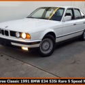 1991 BMW 535I E34! 99.9% RUST-FREE ORIGINAL!  COLD A/C, LEATHER + RARE 5 SPEED!