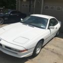 1991 BMW 850i V12 engine Alpine White