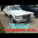 1991 Cadillac Brougham White 4 Door *6,000 ORIGINAL* 1 OWNER Car Sedan Automatic