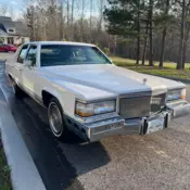 1991 Cadillac Brougham White