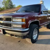 1991 Chevrolet Gmt-400 Pickup Red K1500