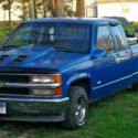 1991 Chevy C1500 Silveraldo Ext Cab 5.7L TBI 350 700R4 TRANS 411 POSI-TRAC Blue