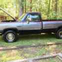 1991 Dodge D250 Pickup Black RWD Manual D200