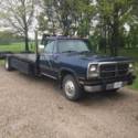 1991 DODGE D350 CAR HAULER CUMMINS DIESEL