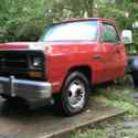 1991 Dodge D350 Red RWD Manual D300