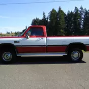 1991 dodge ram 2500 4x4 single cab long bed pickup d2500  first generation truck