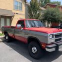 1991 Dodge W-Series Pickup Red 4WD Automatic W200