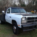 1991 Dodge W350 Flatebed Truck Diesel 4X4 5 speed