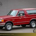 1991 Ford Bronco 4x4 25th Anniversary Red SUV 5.0L V8 107100 Miles