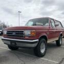 1991 Ford Bronco Eddie Bauer 5.8L V8 4x4 Red Automatic SUV No Reserve