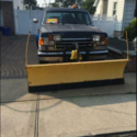 1991 Ford Bronco full size with a Myers Plow