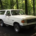 1991 Ford Bronco XLT 4x4 5.8L EFI V8 (White)- NO RUST / California Miles