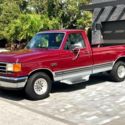 1991 Ford F-150 2WD LONG BED XLT EFI TOW PACKAGE 110536 Miles Red  5.0L V8 OHV 1