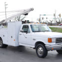1991 Ford F-350 Dually Service Truck w/Auto Crane & Air Compressor / Tool Boxes
