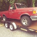 1991 FORD F150 4x4 XL shortbed 4 wheel drive 302 5spd manual  classic 4wd