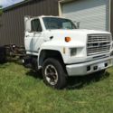 1991 Ford f600 diesel truck cab and chassis