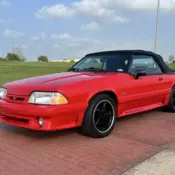 1991 Ford Mustang Convertible Red GT