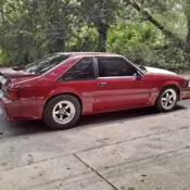 1991 Ford Mustang Hatchback Red GT