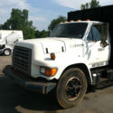 1991 FORTD F700 LINE TRUCK WITH CABLE LIFT