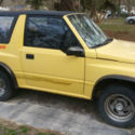 1991 GEO TRACKER CONVERTIBLE - Yellow w/ Gray interior
