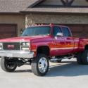 1991 GMC 3500 Pickups Sierra SLE 99108 Miles Red 8 Cylinder Engine Automatic