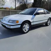 1991 Honda Civic Coupe White CRX SI